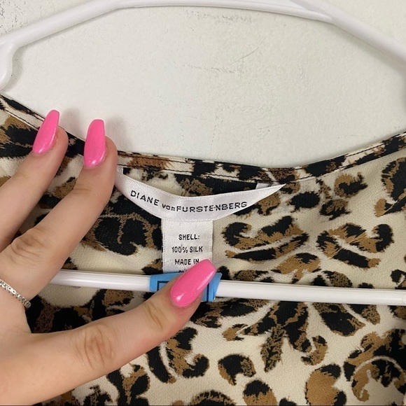 DIANE VON FURSTENBERG leopard silk dress - Picture 4 of 6